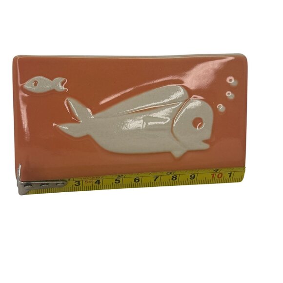 Vintage Modfish Orange Triangle Tiki Bowl Mug Ken Ruzic Tiki Farm 2015 MCM - Picture 9 of 9